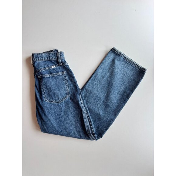 Aritzia SUNDAY BEST Jupiter 90's Medium Blue High Rise Wide Leg Jeans, Size 2 - Picture 1 of 16